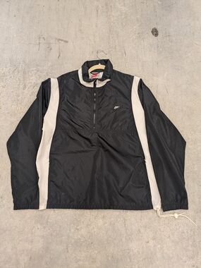 Nike Black and Cream Pullover Windbreaker Jacket